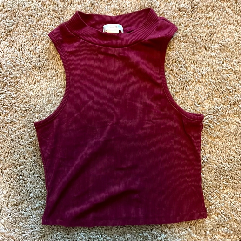 Ribbed crop top